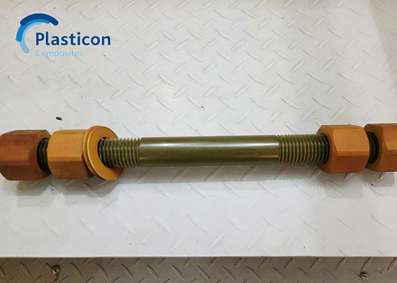 Cerrojo hexagonal reforzado con fibra de plástico Cerrojo FRP para aplicaciones estructurales