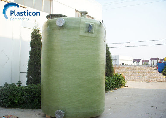 Tanques de FRP de fibra de vidrio química ISO Tanque de plástico reforzado con fibra