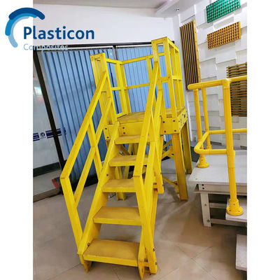 Pultrusión FRP escalera de fibra reforzada escalera de plástico personalizado