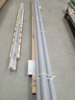 Tubo reforzado de vidrio industrial de 2 mm Frp Tubo reforzado de fibra de vidrio