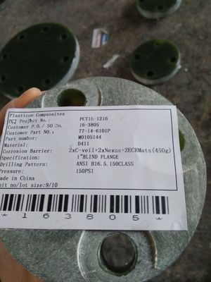 Flanca de fibra de vidrio RTP-1 con material de juntas EPDM de 120 grados