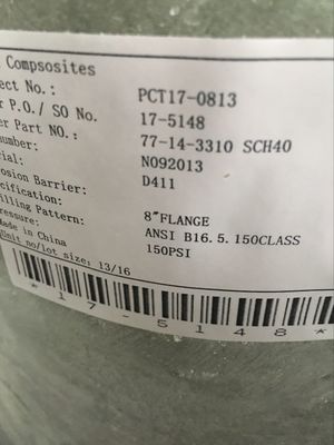 Fibra de vidrio reforzado de plástico GRP Flange tubo Flange plástico