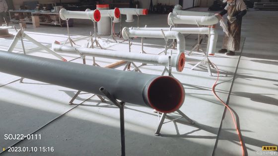 Tubo GRP con temperatura de 110 grados con un diseño ligero y duradero