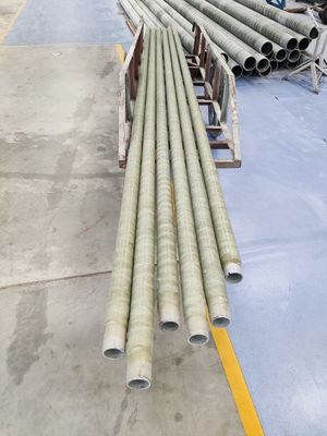 Tubo reforzado de vidrio de 2 mm de espesor para industrias químicas y petroquímicas