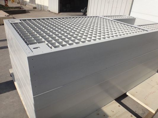 Rejilla de fibra de vidrio reforzada cuadrada moldeada con barra cruzada de 6x6 mm